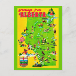 Alberta Canada Antieke Ansichtkaart Briefkaart