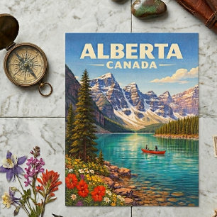 Alberta Canada Canadese Rocky Mountains Reis in Re Briefkaart