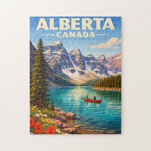 Alberta Canada Canadese Rocky Mountains Reis Puzze Legpuzzel