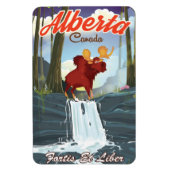 Alberta Canada cartoons reisposter Magneet (Verticaal)