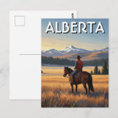 Alberta Canada Horseback Riding Briefkaart (Voorkant / Achterkant)