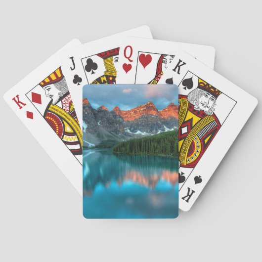 Alberta Canada Lake Louise Summer Adventure Pokerkaarten (Achterkant)