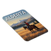 Alberta Canada Paardrijden Magneet (Rechterzijde)