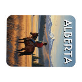 Alberta Canada Paardrijden Magneet (Horizontaal)