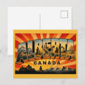 Alberta Canada Retro Briefkaart (Voorkant / Achterkant)