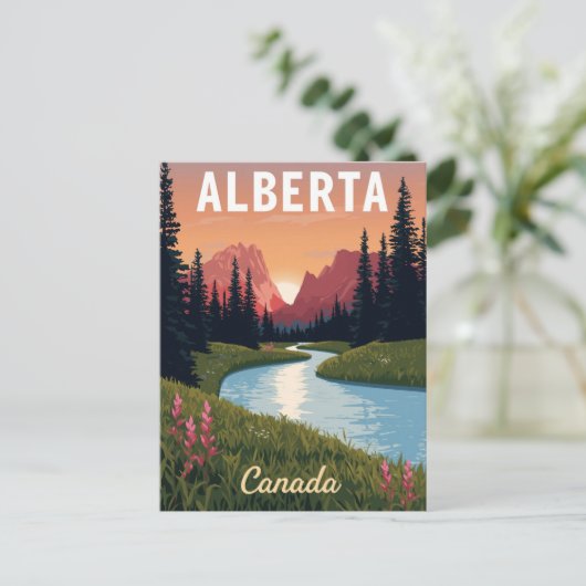 Alberta Canada Rocky Mountains Briefkaart (Staand voorkant)