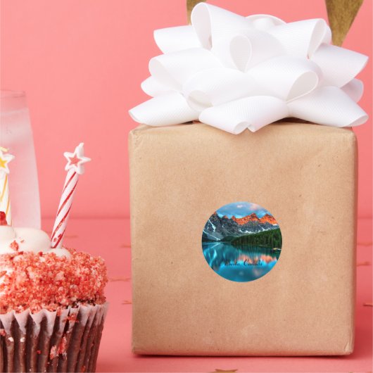 Alberta, Canada Ronde Sticker (Feest)