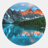 Alberta, Canada Ronde Sticker (Voorkant)
