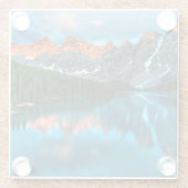 Alberta, Canada schilderachtig foto Glazen Onderzetter (Achterkant)