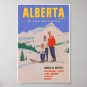 Alberta Canada  Ski Poster (Voorkant)