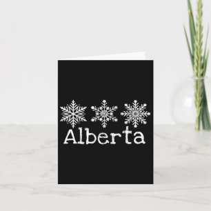 Alberta Canada Skiën Winter Sneeuwvlokken Kaart