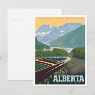 Alberta Canada Vintage Kunst Reizen Briefkaart