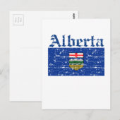Alberta Canada - Vlagontwerp Briefkaart (Voorkant / Achterkant)