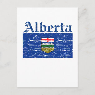 Alberta Canada - Vlagontwerp Briefkaart