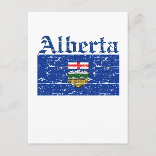 Alberta Canada - Vlagontwerp Briefkaart (Voorkant)