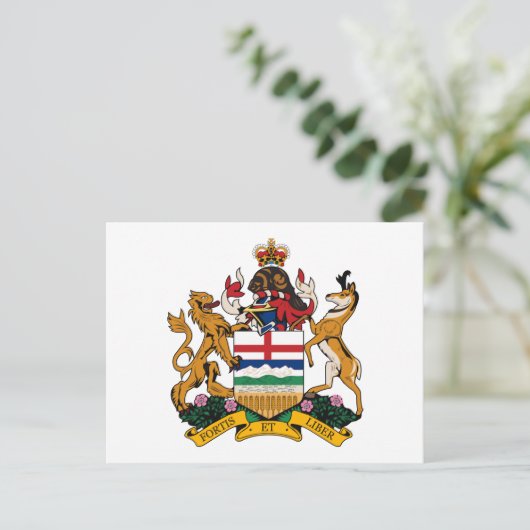 Alberta Coat of Arms Briefkaart (Staand voorkant)