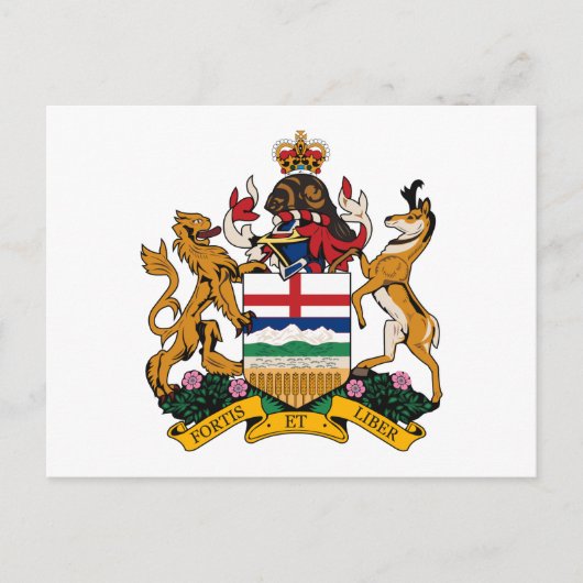 Alberta Coat of Arms Briefkaart (Voorkant)