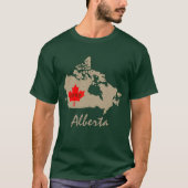 Alberta Customize provincie Canada T-shirt (Voorkant)