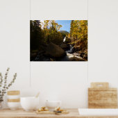 Alberta Falls in de herfst bij Rocky Mountains Poster (Keuken)