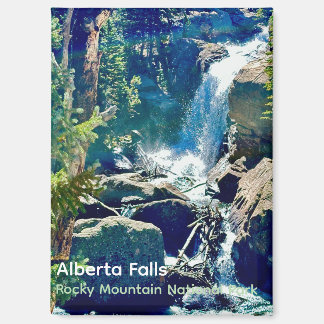 Alberta Falls, Rocky Mountain National Park-magnee Magneet