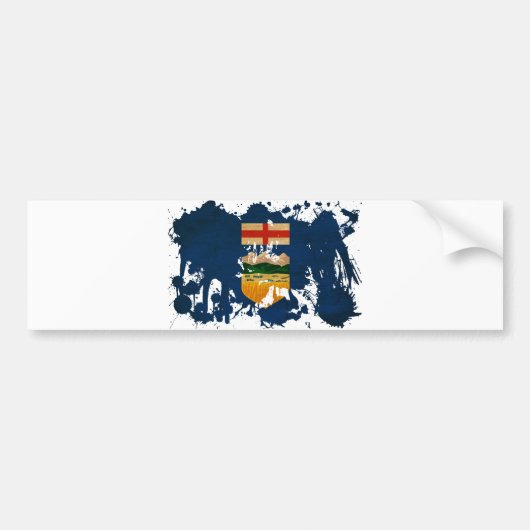 Alberta Flag Bumpersticker (Voorkant)