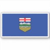 Alberta Flag Graphic Sticker (Voorkant)