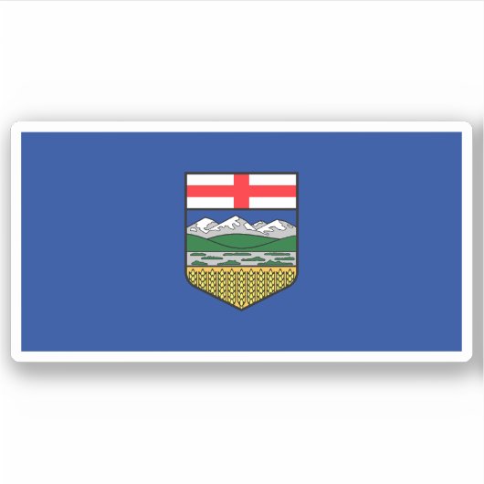Alberta Flag Graphic Sticker (Voorkant)