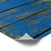 Alberta Flag op Rough Wood Boards Effect Poster (Hoek)
