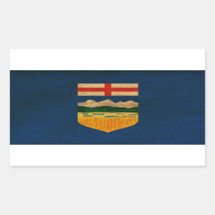 Alberta Flag Rechthoekige Sticker
