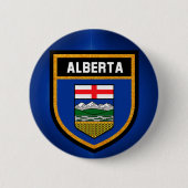 Alberta Flag Ronde Button 5,7 Cm (Voorkant)