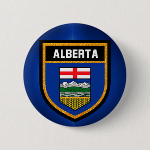 Alberta Flag Ronde Button 5,7 Cm