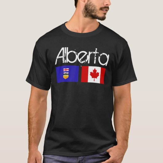 Alberta Flag Shirt Dark (Voorkant)