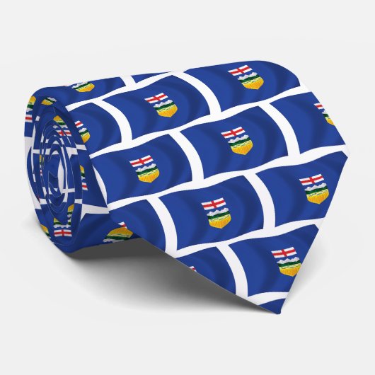Alberta Flag Stropdas (Opgerold)