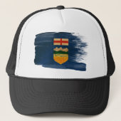 Alberta Flag Trucker Hat Trucker Pet (Voorkant)
