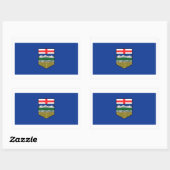 Alberta Flags Graphic Rechthoekige Sticker (Vel)