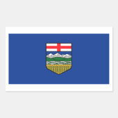 Alberta Flags Graphic Rechthoekige Sticker (Voorkant)