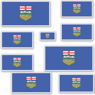 Alberta Flags Graphic Sticker