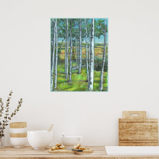 Alberta Foothills Art Landscape Print Poster (Keuken)