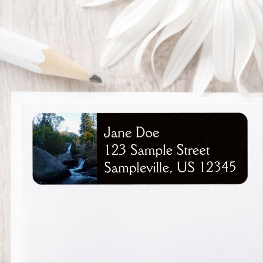 Alberta-Herfsten op Sunrise aan de Rocky Mountains Etiket (Insitu)