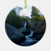 Alberta-Herfsten op Sunrise aan de Rocky Mountains Keramisch Ornament (Voorkant)