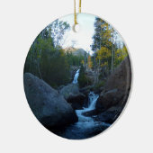 Alberta-Herfsten op Sunrise aan de Rocky Mountains Keramisch Ornament (Links)