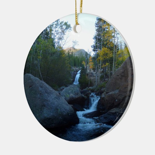 Alberta-Herfsten op Sunrise aan de Rocky Mountains Keramisch Ornament (Links)