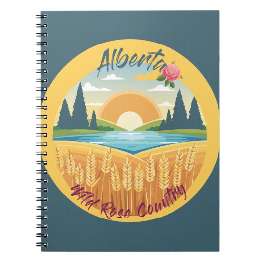 Alberta: Land van het Wilde Roos Notitieboek (Voorkant)