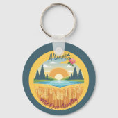 Alberta: Land van het Wilde Roos Sleutelhanger (Achterkant)