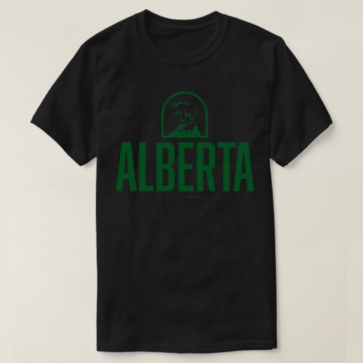 Alberta Mountain Goat Green T-shirt (Design voorkant)