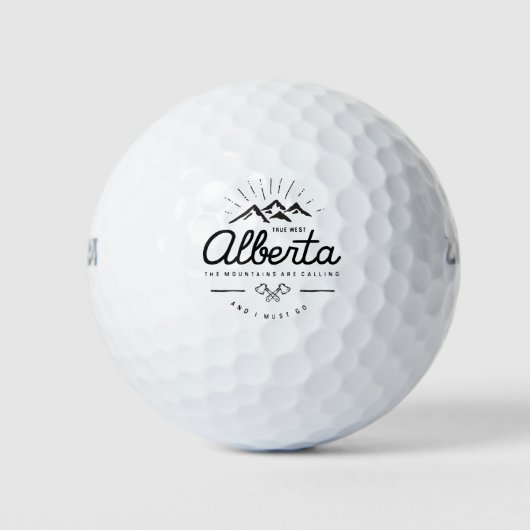 Alberta Mountains noemen me Monotone Golfballen (Voorkant)