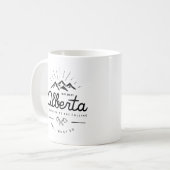 Alberta Mountains noemen me Monotone Koffiemok (Voorkant links)