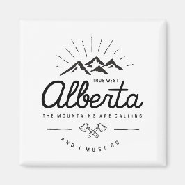 Alberta Mountains noemen me Monotone Magneet