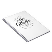 Alberta Mountains noemen me Monotone Notitieboek (Rechterzijde)