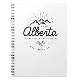 Alberta Mountains noemen me Monotone Notitieboek